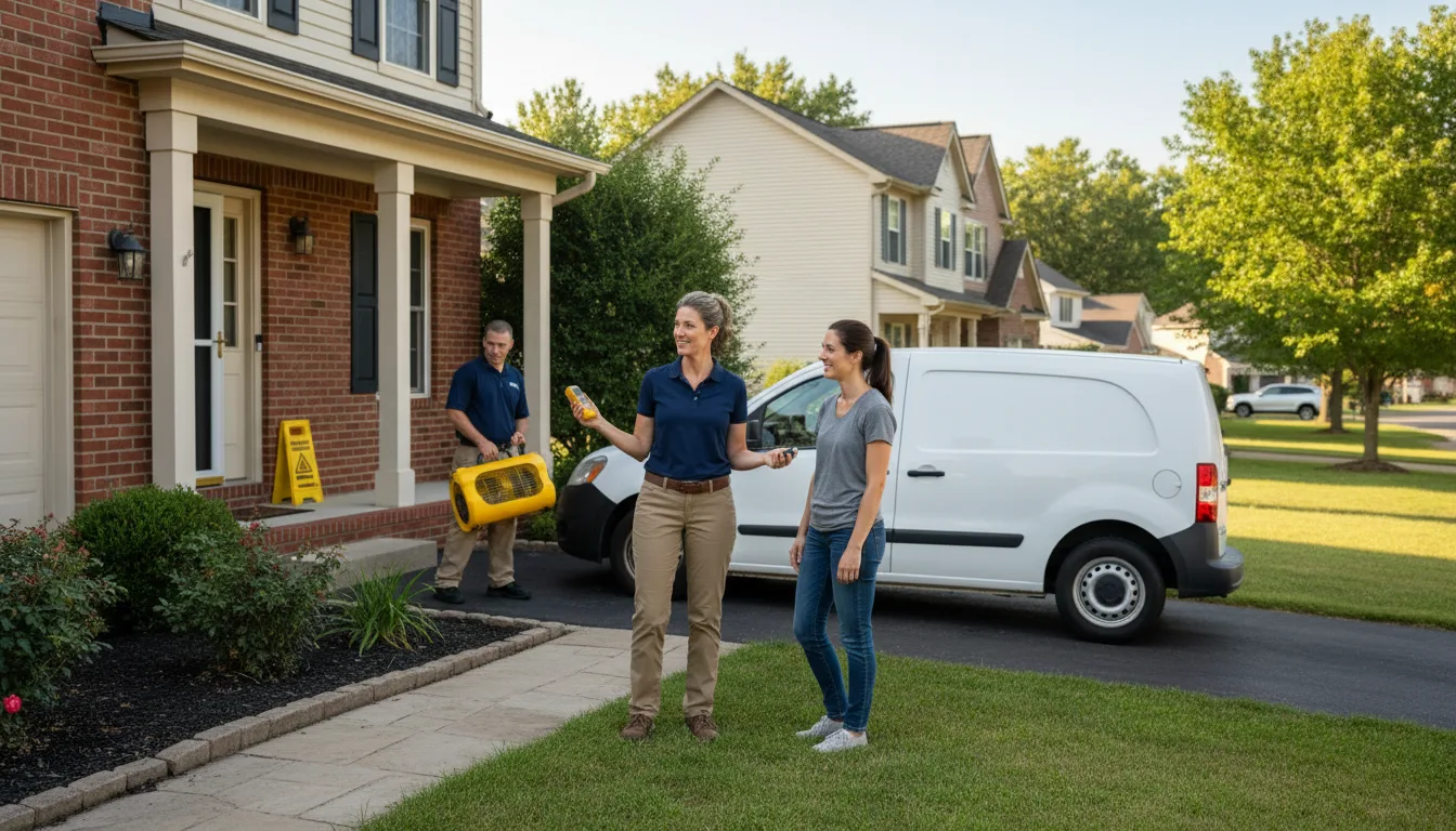Residential water damage restoration in Mclaughlin, SD